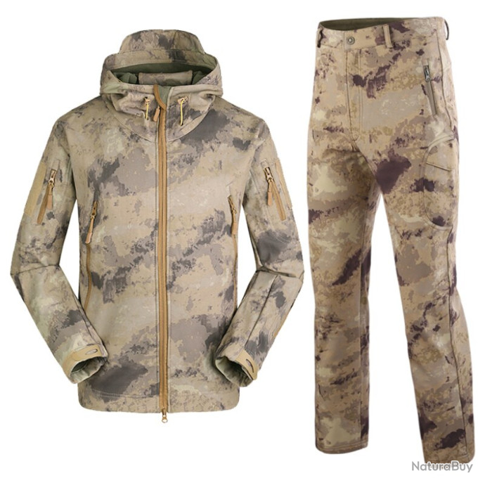 Ensemble Pantalon + Veste Camouflage Ranger Vintage - Taille M - Occasion Fonctionnel