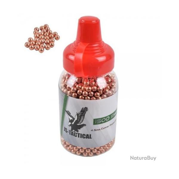 Biberon de 1500 billes cuivr� de Cal. 4.5 mm