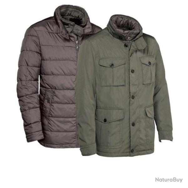 Parka chaude r�versible Verney Carron Fridaywear Marron Vert