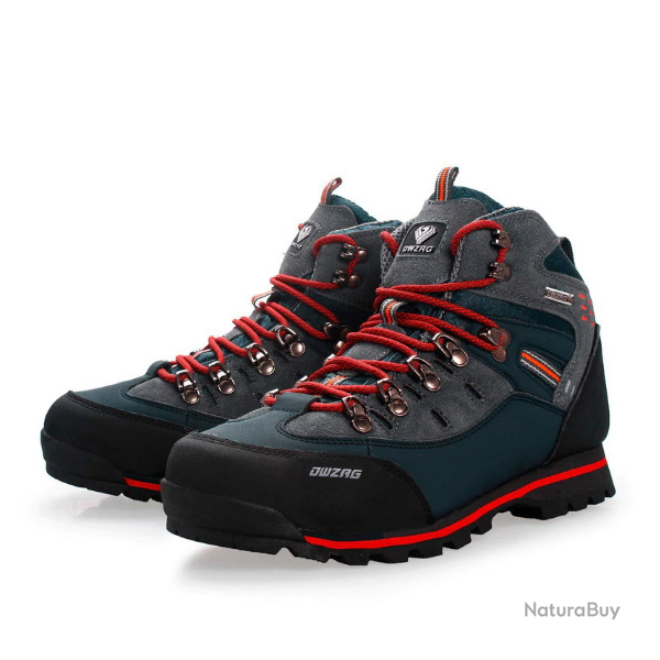 Chaussures montantes, montagne/trekking, gris,bleu et orange , taille 40 � 46.