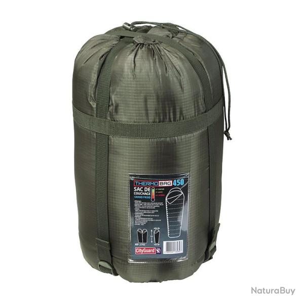 Sac De Couchage ThermoBag 450 Grand Froid Kaki Cityguard