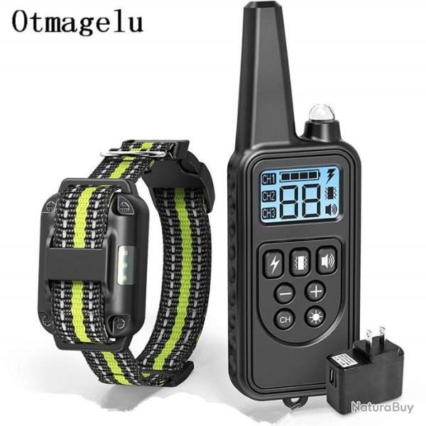 OTMAGELU Collier de Dressage pour 1 Chien Port�e 800 METRES - LIVRAISON GRATUITE !!