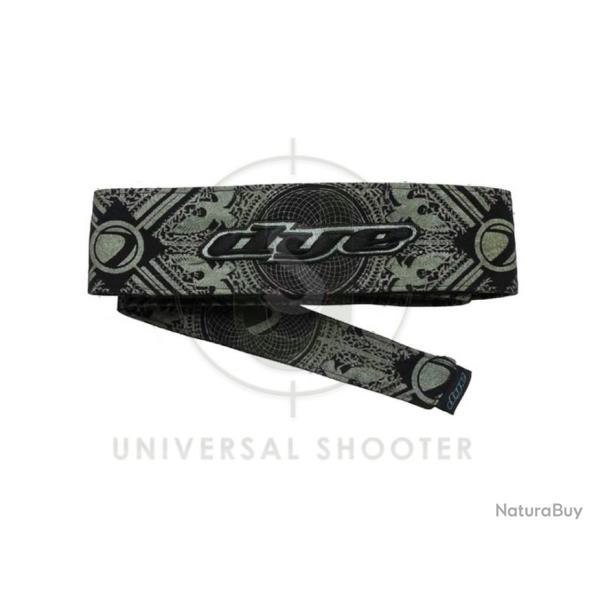 Bandeau Head Tie Ornate olive/black DYE