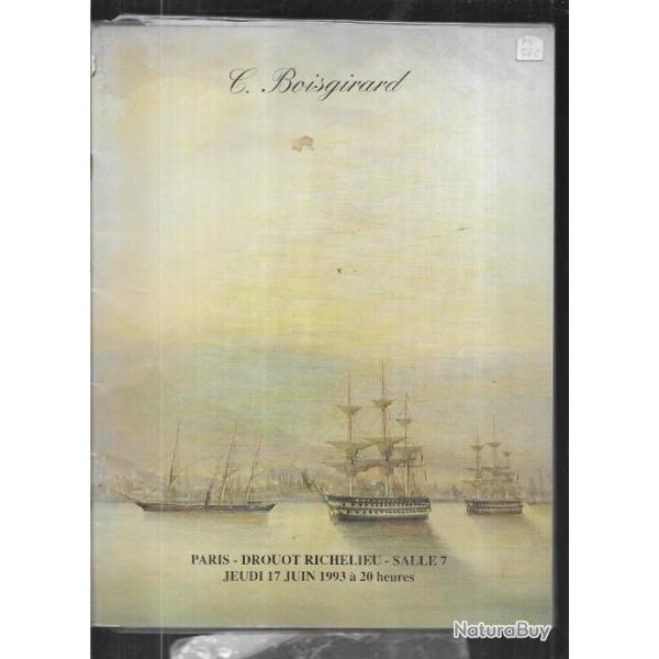 catalogue vente objets de marine drouot 17 juin 1993 , meubles , livres , tableaux , objets
