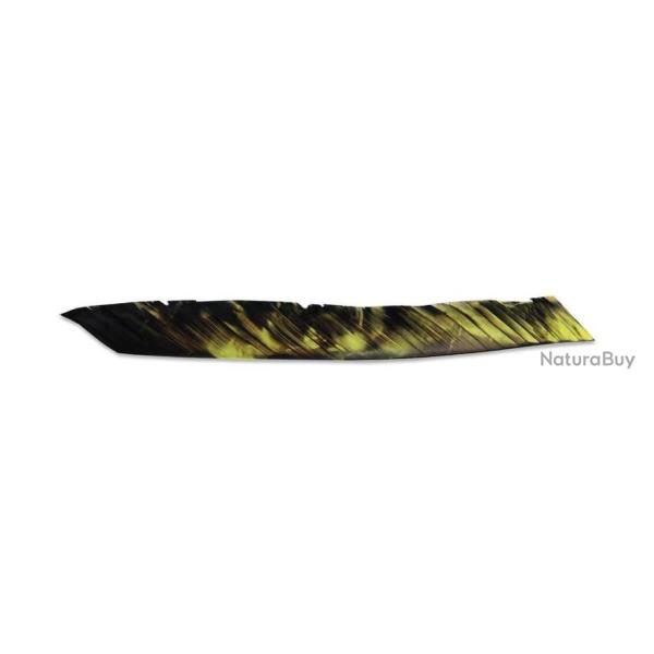 PLUME ENTIERE OZARK FLU-FLU - JAUNE FLUO Camo par 6
