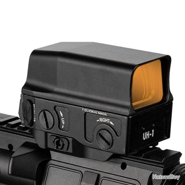 FIRE WOLF Point Rouge Holographique Noir - LIVRAISON GRATUITE !!