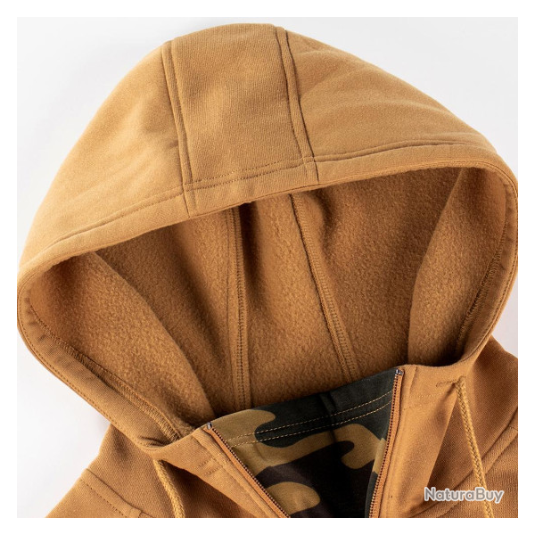 Pull sweat � capuche, beige, tailles de S � 3XL.