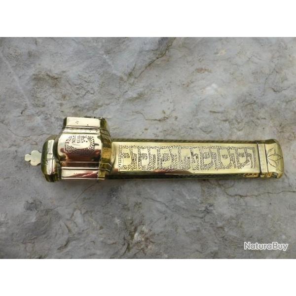 Magnifique �critoire portatif en laiton 19�me