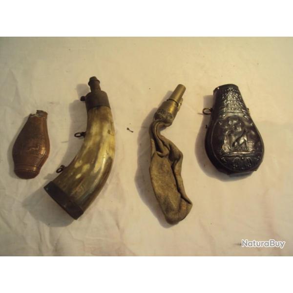 intressant Lot de poire a poudre pour pice ou a rpar.  .     (2)