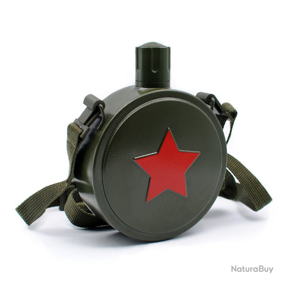 Gourde avec �toile rouge, grand mod�le.