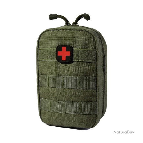 Trousse de secours en toile, kaki.