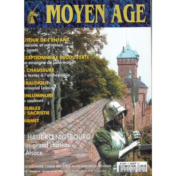 Revue heimdal , moyen-age n�14, la chaussure, armorial lalaing, l'armet, naissance et maternit�