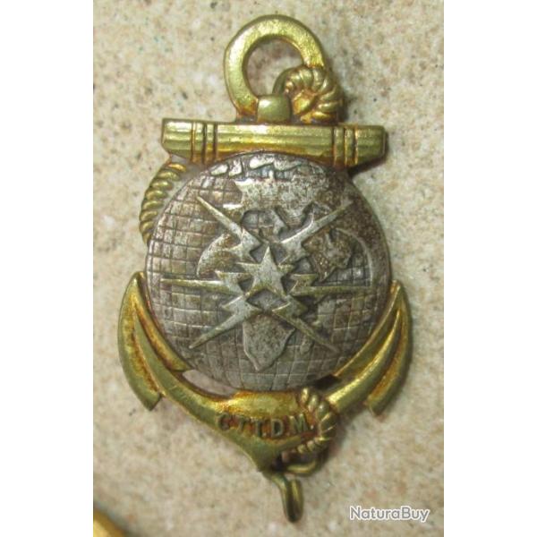 Corps Tlgraphistes Troupes De Marine, dos guilloch embouti