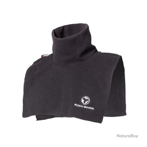 Col ou cache-cou polaire extensible, noir.