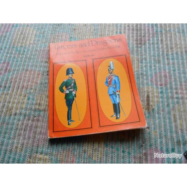livre LANCERS AND DRAGOONS  1900/1914