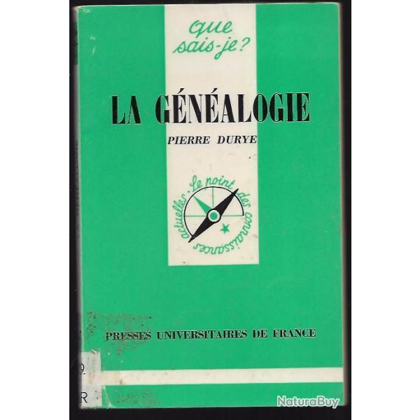 Que sais-je , la g�n�alogie pierre durye et guide marabout de la g�n�alogie de marie cl�ment