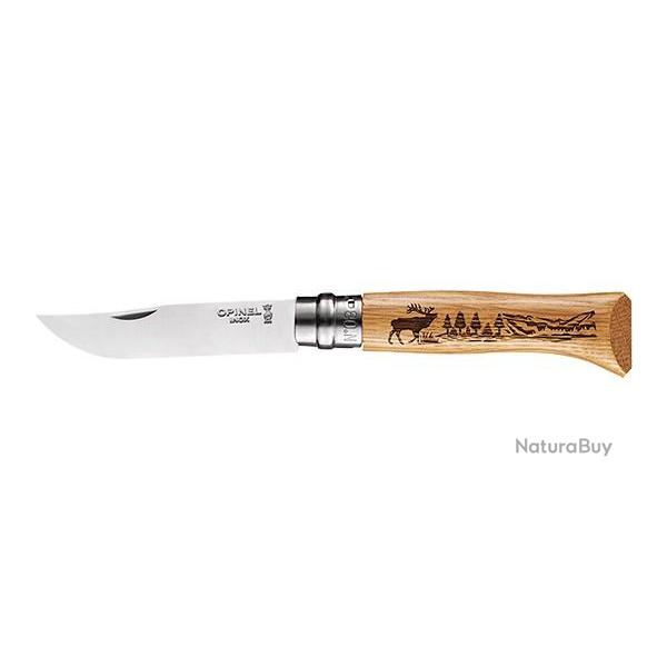 OPINEL - TRADITION Animalia Inox grav� Cerf
