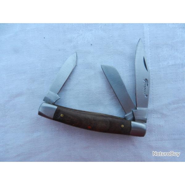 petit couteau de poche Lopard 3 lames - manche palissandre