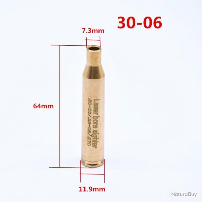 Balle laser de réglage lunette de tir ou point rouge calibre 30-06 ,25-06 , 270 et 280 remington - Lasers de réglage optique, collimateurs (14666580