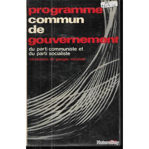 programme commun de gouvernement du parti communiste et du parti socialiste 27 juin 1972