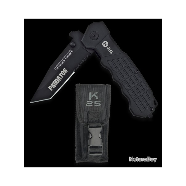 Couteau pliant Tactique K25 PREDATOR �tui 9.5 cm 19099071