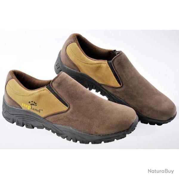 SABOTS STEPLAND CONFORT CUIR NUBUCK NEUFS
