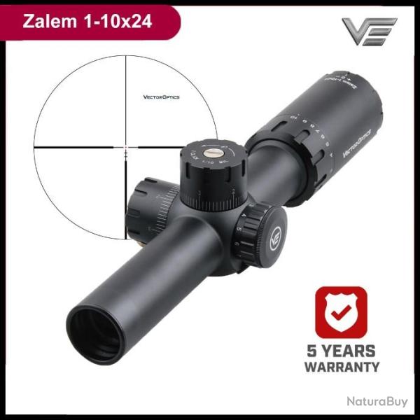 VECTOR OPTICS Lunette de Vise Zalem 1-10x24 - LIVRAISON GRATUITE !!
