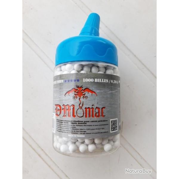 BO�TE DE 1000 BILLES PLASTIQUE 0,20g