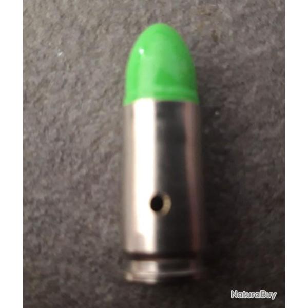 Cartouche 9mm neutralis�e �tui Nickel� sp�cial ZOMBIES pour collection ou manipulation