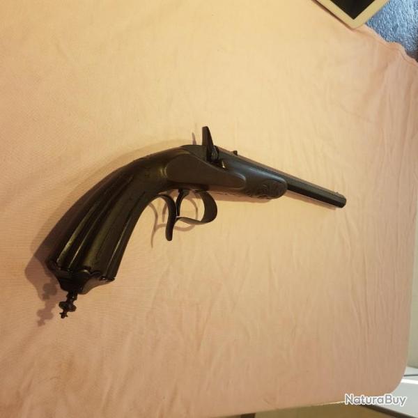 pistolet  6mm  liegois  monocanon a chiens