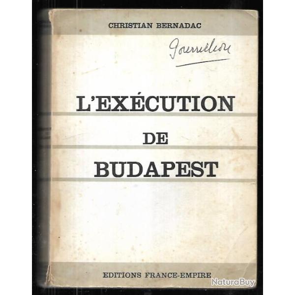 l'ex�cution de budapest de christian bernadac .