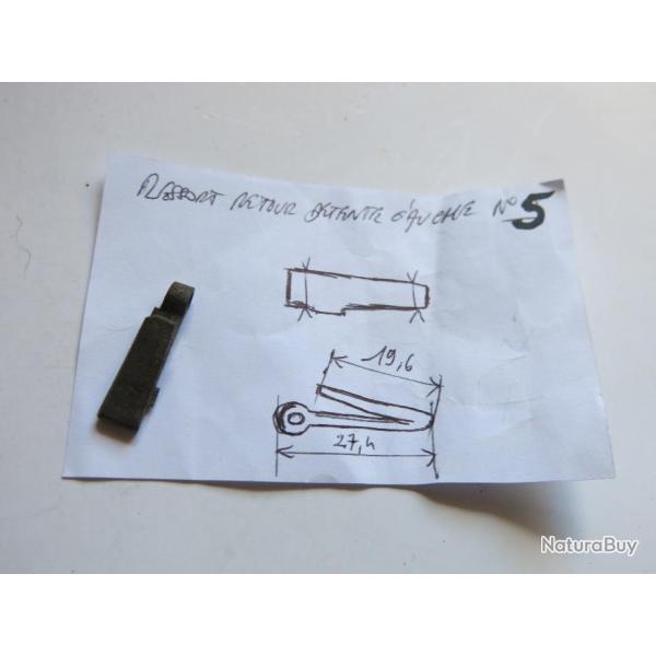 VENDU PAR CUIRASSIER11 N�5 RESSORT RETOUR DETENTE DE PLATINE DE FUSIL A CHIEN (COTE GAUCHE)