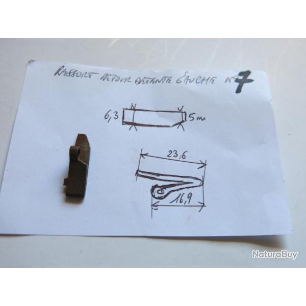 VENDU PAR CUIRASSIER11 N�7 RESSORT RETOUR DETENTE DE PLATINE DE FUSIL A CHIEN (COTE GAUCHE)