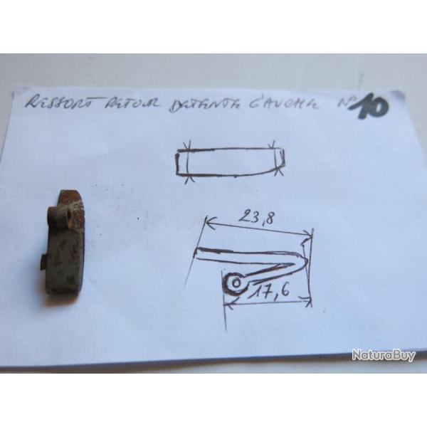 VENDU PAR CUIRASSIER11 N�10 RESSORT RETOUR DETENTE DE PLATINE DE FUSIL A CHIEN (COTE GAUCHE)