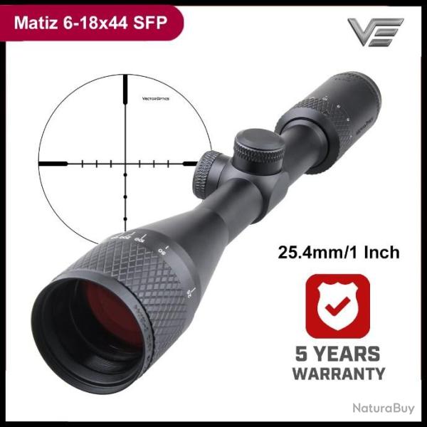 VECTOR OPTICS Matiz 6-18X44 SFP - LIVRAISON GRATUITE !!