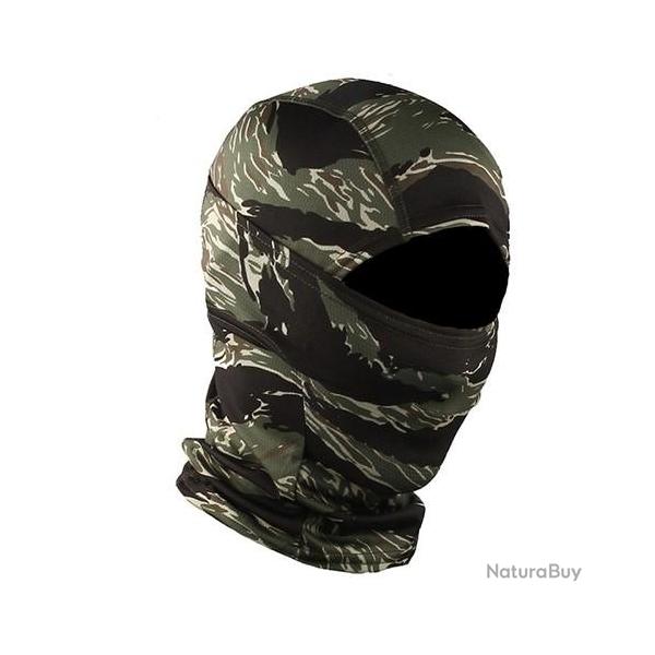 TACVASEN Cagoule de Chasse/Paintball/ Wargame Noir/Vert - LIVRAISON GRATUITE !!