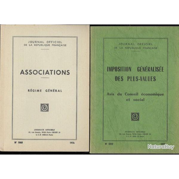 journal officiel lot de 4 1974, 1975 ,1976