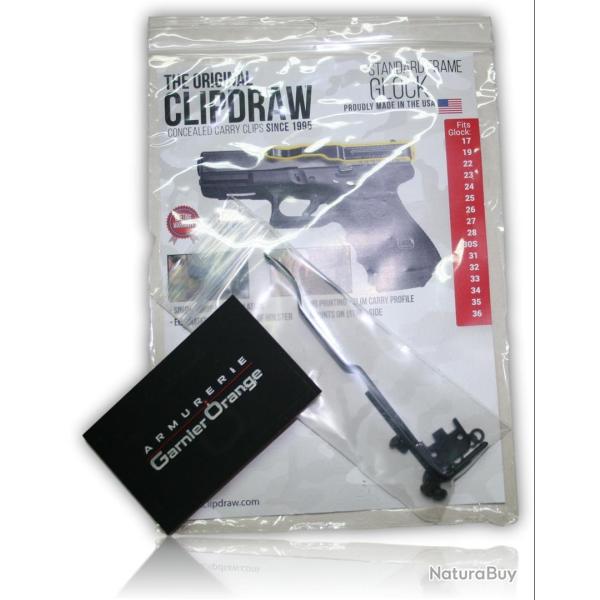 CLIP CEINTURE CLIP DRAW GLOCK 17 19 22