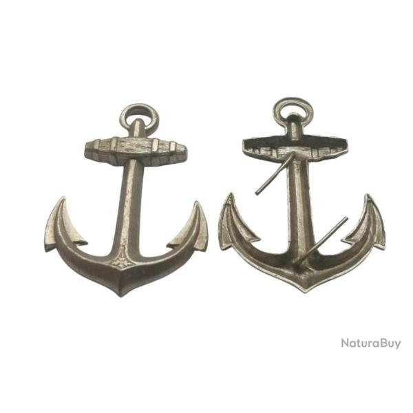 Ancre de marine - Fixation � lamelle  Hauteur : 42 mm - Largeur � la base : 30mm N