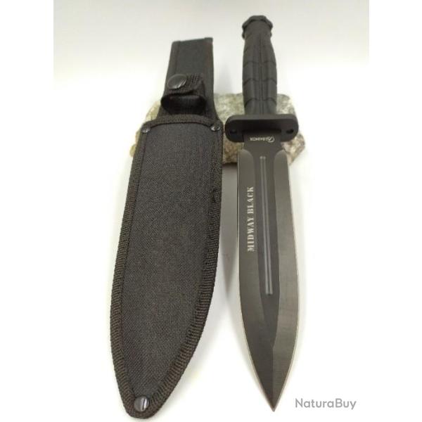 Couteau tactique Midway BLACK Lame 18 cm 3228707n