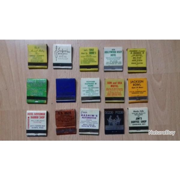 Pochettes allumettes Monarch (3) USA