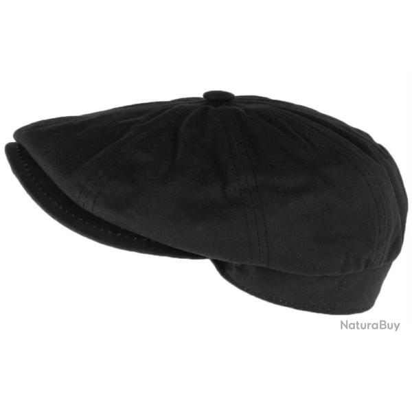 Casquette gavroche Coton Huile Noire Wax Creation Francaise Noir