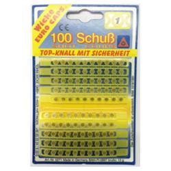 Lot de 100 amorces &agrave; 1 coup sous blister
