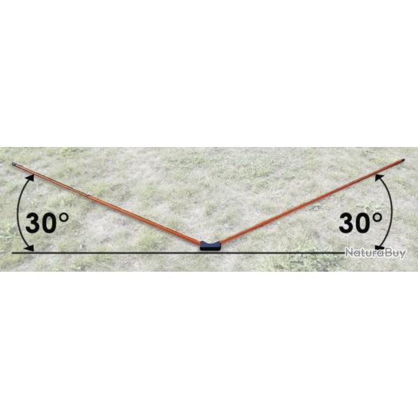ANGLE DE TIR TELESCOPIQUE ORANGE