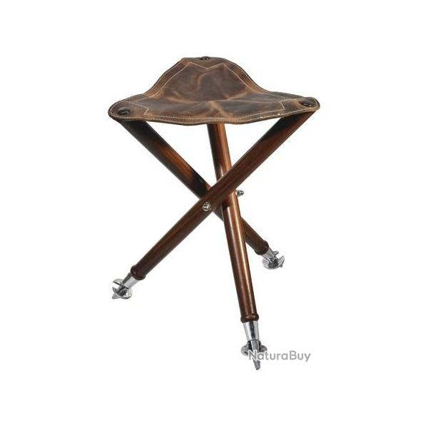 TR�PIED HAUTEUR 50CM ASSISE CUIR 38CM PIEDS M�TAL