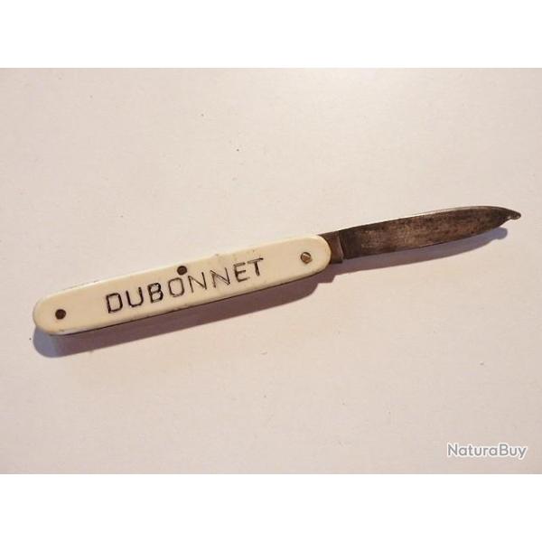 PETIT COUTEAU DE POCHE PUBLICITAIRE DUBONNET N�2