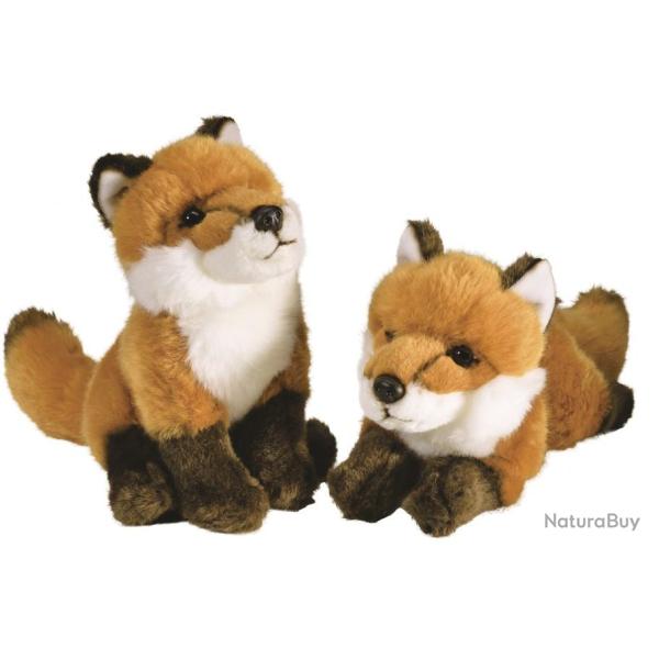PELUCHE COUPLE RENARDS 28 CM