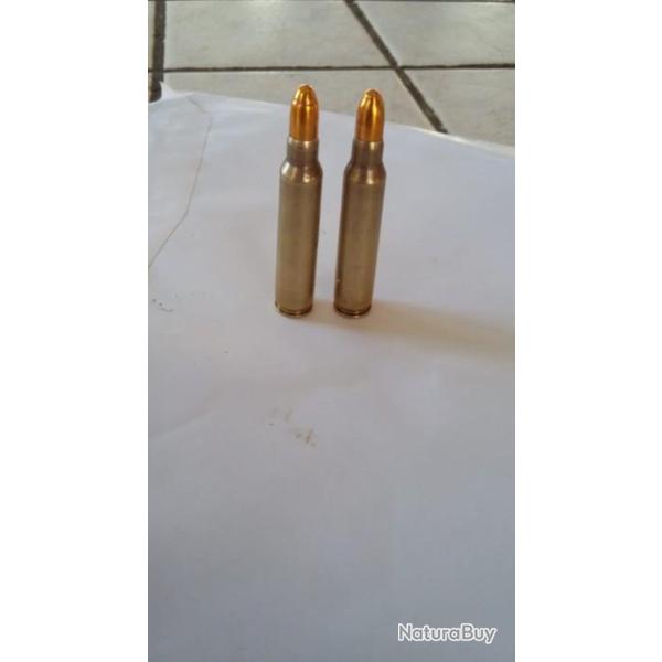 POUR COLLECTIONNEUR 2 CARTOUCHES 223 REMINGTON NEUTRALISEES