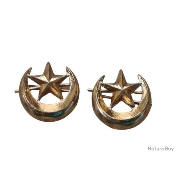 Lot de deux insignes Arm�e d'Afrique - 12 mm  � lamelle