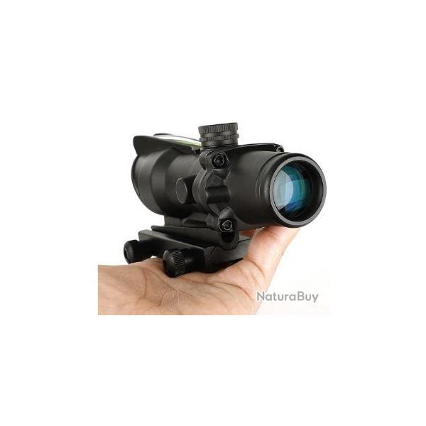 Lunette 4X32 Compact - V�ritable Fibre optique pour Cal 223 Rem - 5.56 mm